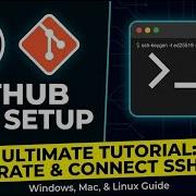 4 How To Install Git And Setup GitHub SSH Authentication On Windows Git SSH Git Bash Tutorial