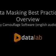 Data Masking Best Practices Overview By Camouflage Software English Audio