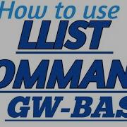 LLIST COMMAND In GW BASIC With Practical Example In GW BASIC