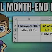 Excel EOMONTH Function Find Month End Dates In Seconds