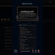 Card Hover Effect Using HTML CSS Cssanimation Js Webdeveloper