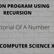 Factorial Of A Number In Python Using Recursion