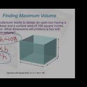 Optimization Problem Maximum And Minimum Problem