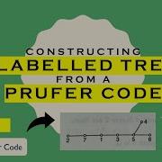 Drawing Labelled Tree From A Prufer Code Labelled Trees Graph Theory