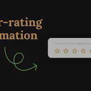 How To Make Star Rating Animation Star Rating Animation Using HTML CSS