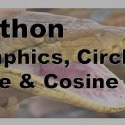502 Python Circle Using Sine Cosine Graphics