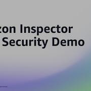 Amazon Inspector Code Security Demo Amazon Web Services