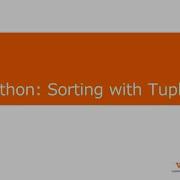 Python Sorting With Tuples