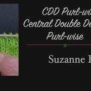 CDDp Central Double Decrease Purl Wise CDD On WS Rows