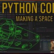 Live Python Coding 3D Mesh Processing Making A Space Fighter Model