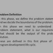PROGRAM DEVELOPMENT LIFE CYCLE Steps