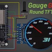 Gauge GC9A01 1 28 Inch Round TFT SPI Display With ESP32 With Library