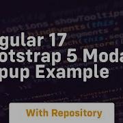 Angular 17 Bootstrap 5 Modal Popup Example