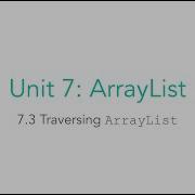 AP CSA 7 3 Traversing ArrayList