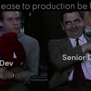 Junior Dev Senior Dev Release To Production Be Like