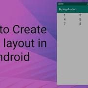 How To Create Table Layout In Android