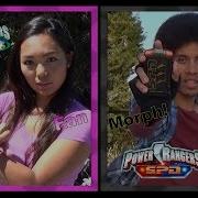 Time Force Pink S P D Shadow Ranger Power Rangers Fan Morph Retro Style