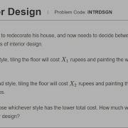 Interior Design CodeChef Code Solution