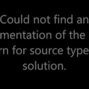 Could Not Find An Implementation Of The Query Pattern For Source Type