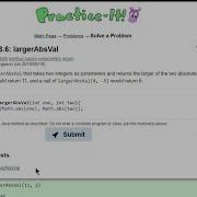 Java Practice It 3 6 LargerAbsVal Method Basics Parameters Return Math