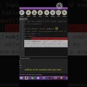 User Input Addition Of Two Numbers Python Artificial Intelligence