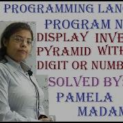 Class XI Inverted Pyramid Pattern Of Numbers Same Digit In PYTHON NCERT CBSE Comp Sc English