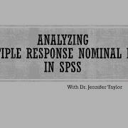 Analyzing Multiple Response Nominal Data