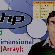 PHP Multidimensional Array PHP Tutorial Lesson 24 Multidimensional Array In PHP
