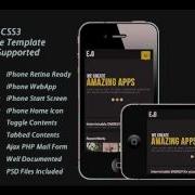 Preview Touch Optimized Mobile Template CSS3 And HTML5 Mobil