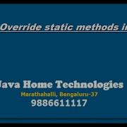 Can We Override Static Methods In Java