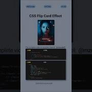 Stunning Flip Card With HTML CSS Hover Animation Tutorial MZCode01 Css Coding Shorts