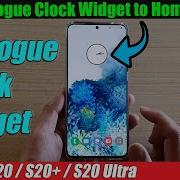 Galaxy S20 S20 How To Add Analogue Clock Widget To Home Screen
