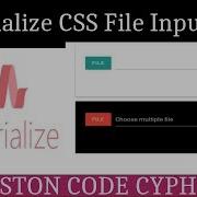 How To Design A File Input Field Using Materialize CSS