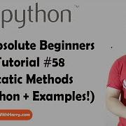 Static Methods In Python Python Tutorials For Absolute Beginners In Hindi 58