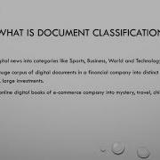 What Is Document Classification