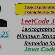 Lexicographically Minimum String After Removing Stars LeetCode 3170 Java Code Developer Coder