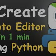 I CREATE PHOTO EDITOR IN 1 MINUTE USING PYTHON