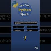 The Daily Python Quiz Hexadecimal Function Python Quiz Programming Pythonquiz Shorts