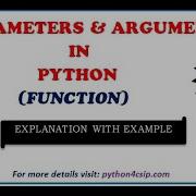 Function Parameters Arguments In Python Function Parameters Arguments In Python In Hindi