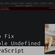 How To Fix Undefined Variable Error In JavaScript