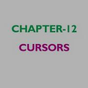 RO UNIT IV Chapter 12 PL SQL Cursors And Exceptions Part 1