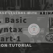 04 Basic Syntax In Python Part 1 Python Tutorial By Arihant Jain Study Material