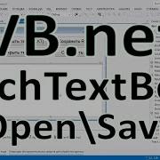VB Net 21 RichTextBox Open Save