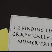 1 2 Finding Limits Graphically And Numerically Part 1