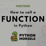 Calling A Function In Python