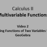 Graphing Functions Of Two Variables In GeoGebra