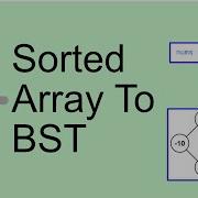 LeetCode 108 Convert Sorted Array To BST Easy Javascript