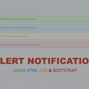 Custom Warning Alert Notification Using HTML CSS Bootstrap