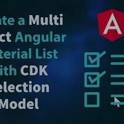 Create A Multi Select Angular Material List With CDK Selection Model