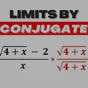 How To Find Limits By Conjugate Method Rationalizing